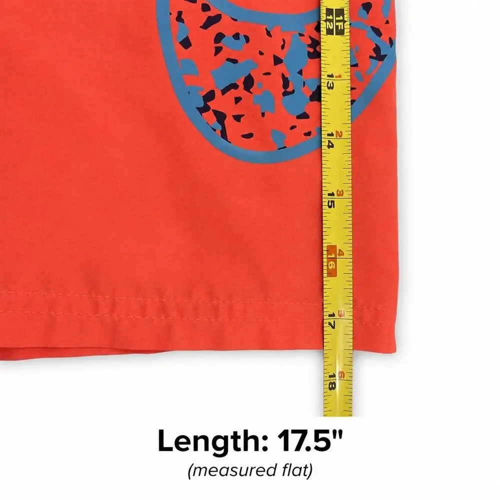 Nike Boys Swim Trunks Size Medium (9–11 Years) Bright Coral Orange Swoosh Board